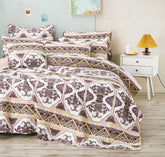 DaDa Bedding Majestic Oriental Kilim Bedspread - Royal Persian Traditional Design Intricate Ornate Ornament Print Coverlet w/ Shams by DaDa Bedding Collection